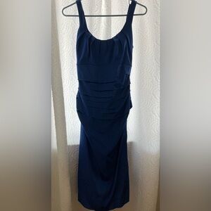 Suzi Chin for Maggy Boutique Navy Maxi Dress